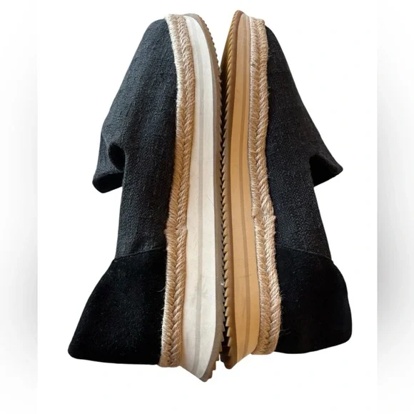 Toms Palma Black Slip-On Shoes Sneakers Textile Women’s 11 MINTY - Picture 5 of 7